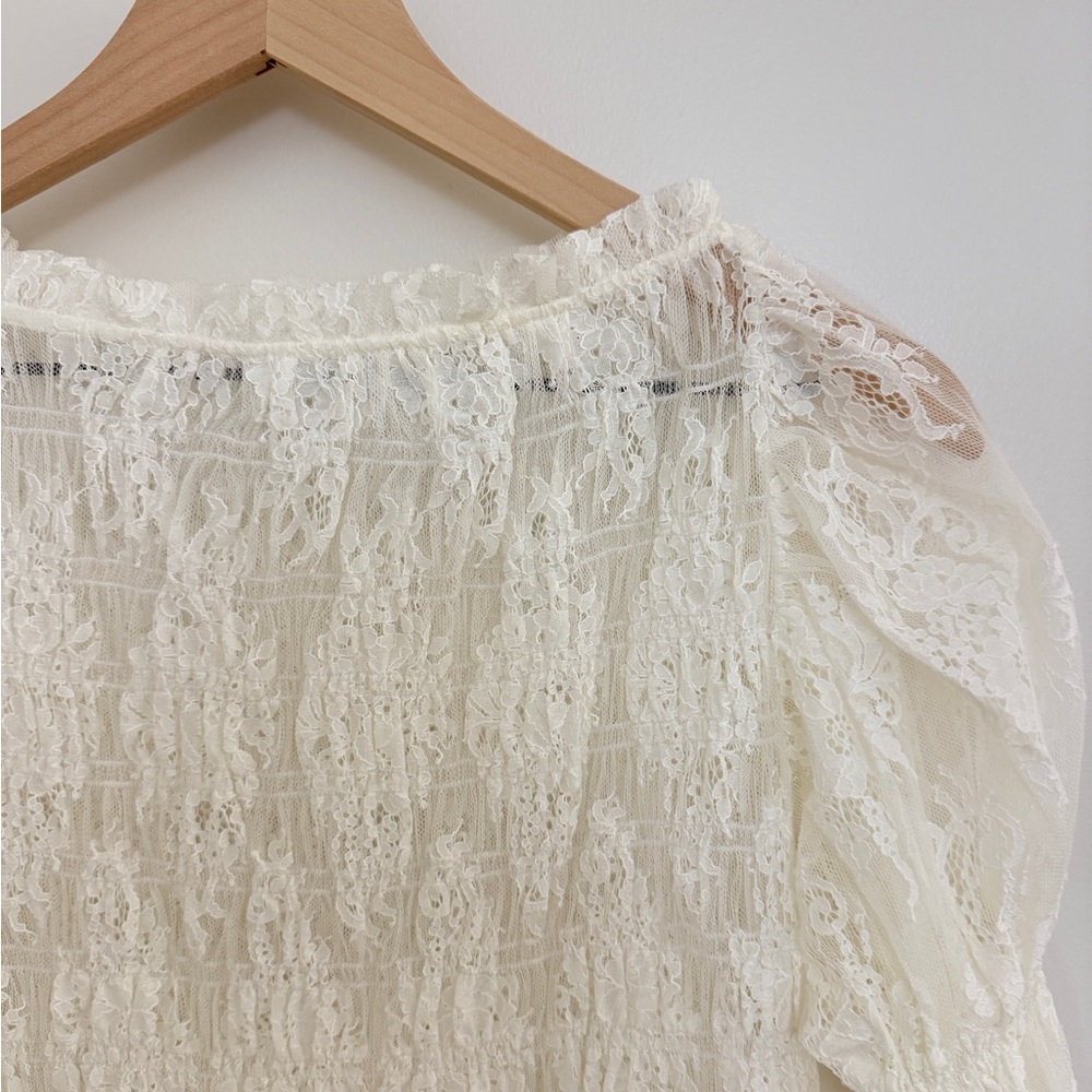 Doen Cream Lace Midi Dress - Picture 9 of 11